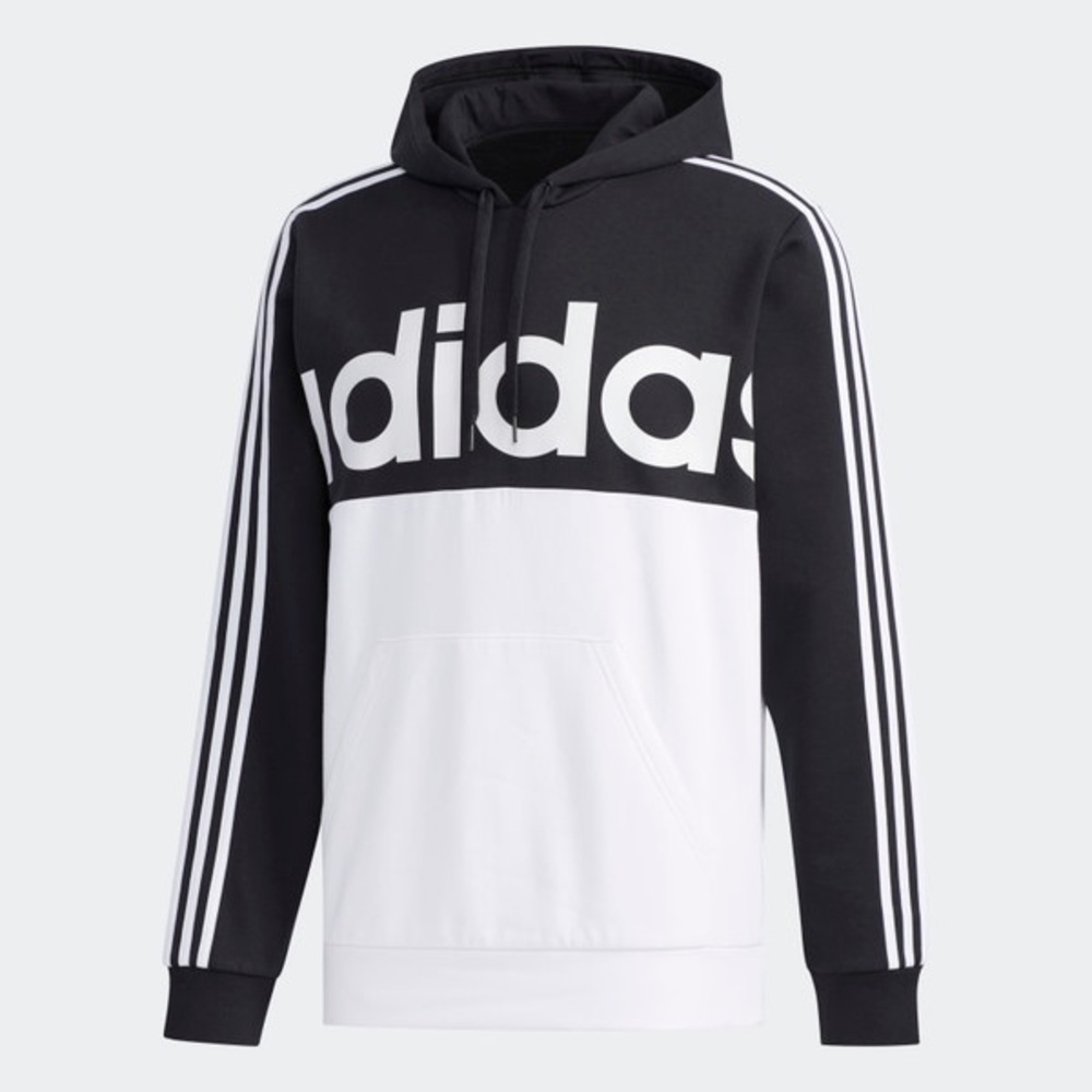 Adidas Essentials Colorblock Spell Out Hoodie Sweatshirt Men's Size Small